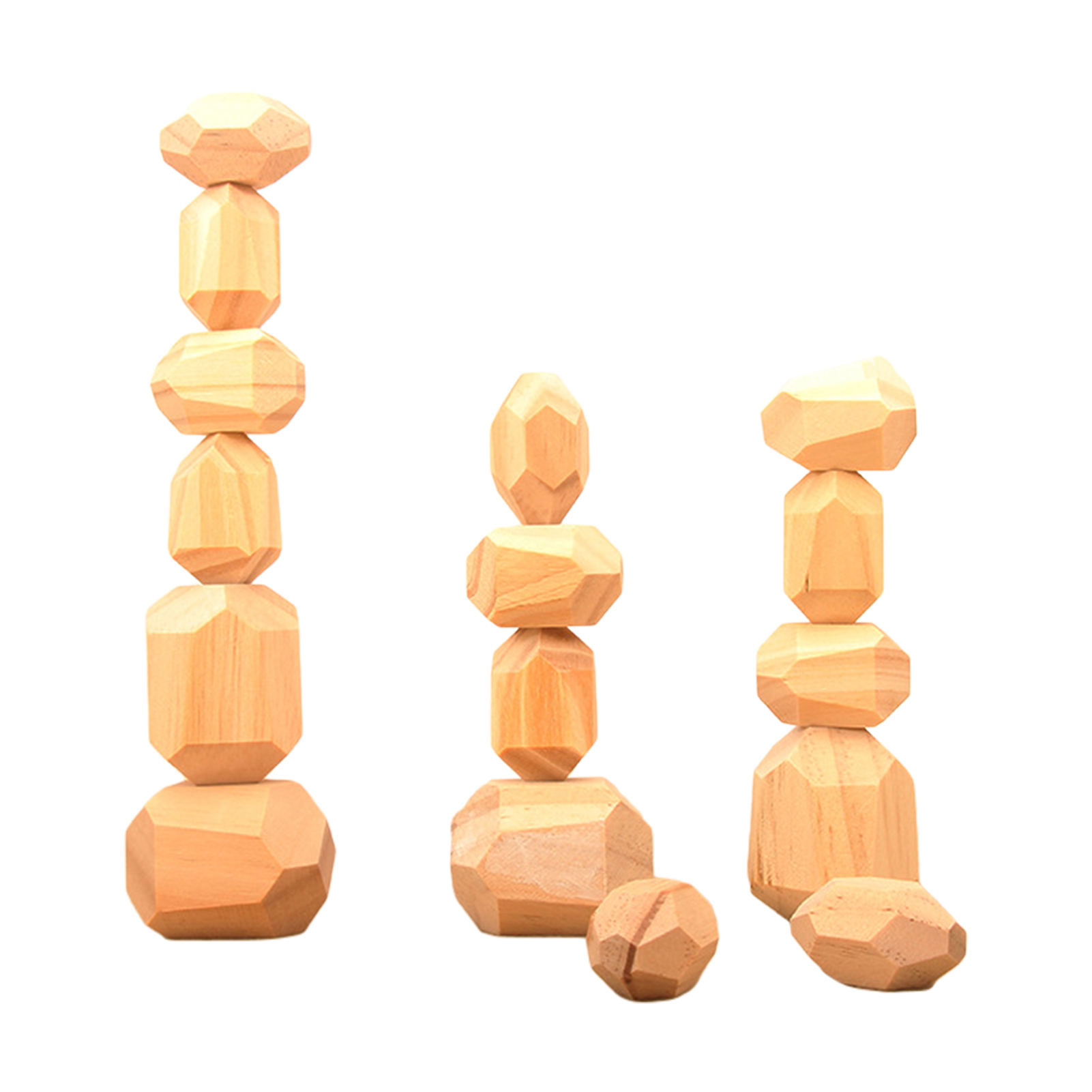 5cm 36pcs Digital Wooden Blocks Toys Baby Geometric Stacking Blocks