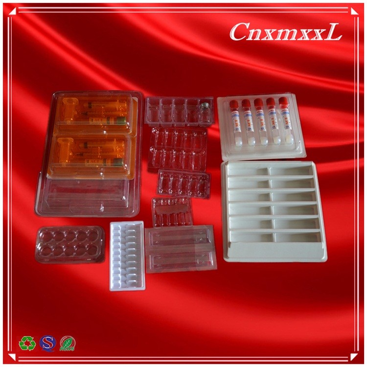 Eco Friendly Transparent PET Ampoule Packaging Tray 10ml Vial Box