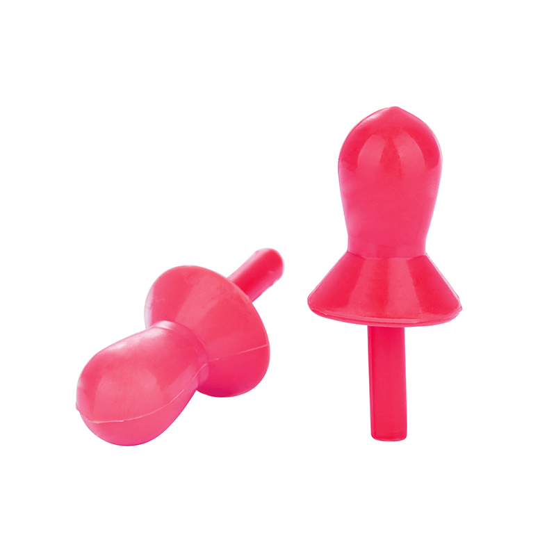 Comfortable 28dB SNR Orange Silicone Earplugs for Noise Blocking in Loud Environments