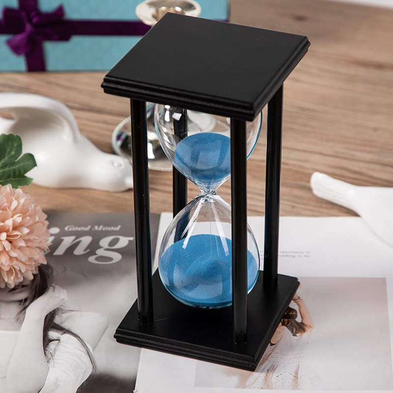Home / Office Decor Wooden Hourglass 60 Minutes Sand Timer