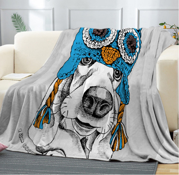 100% Polyester 70x100cm Printed Flannel Blanket For All Season