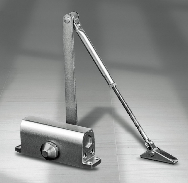 Small Size Internal Door Closer , Silent Auto Hold Door Closer For 45kg Door