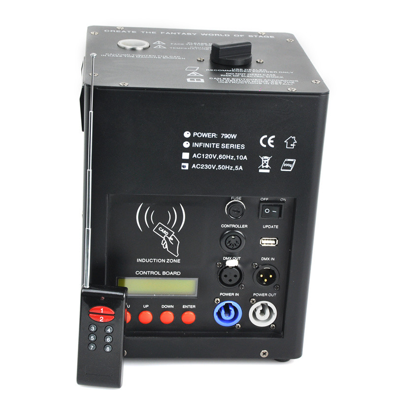 CE RoHs Listed Colorful Wireless DMX Wedding Effect Reusable Cold PYRO machine