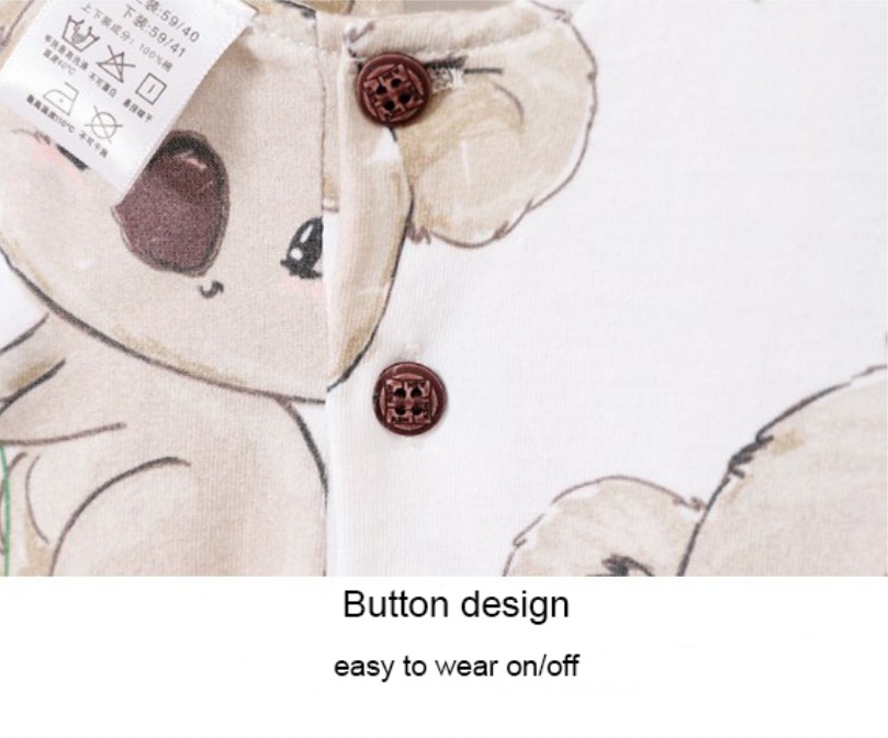 Wholesale Baby Boy Clothes Rompers Cartoon Pattern Cute Koala 100% Cotton Rompers Knit