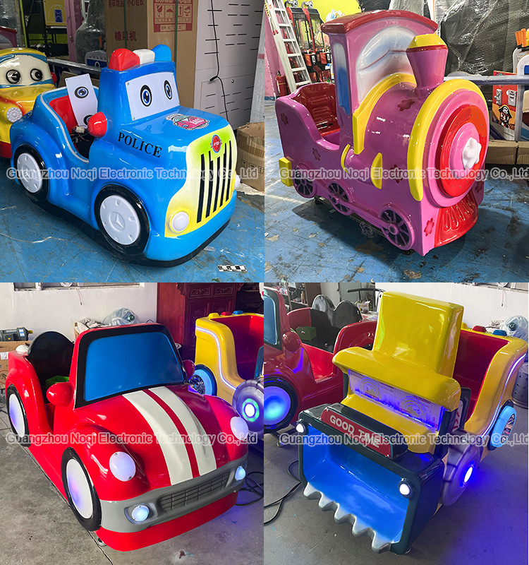 Cartoon Electric Car Kiddie Ride For Entertainment Center Arcade Game
