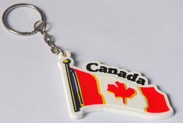 Nice looking cartoon multi - colored PVC keychains for business with you own design logo
