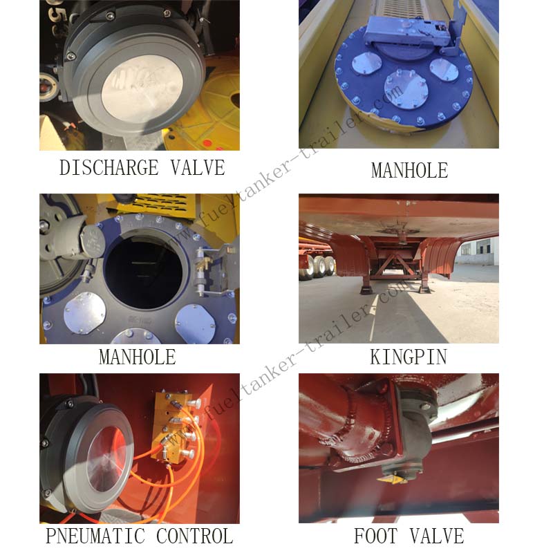 fuel tanker trailer with valve