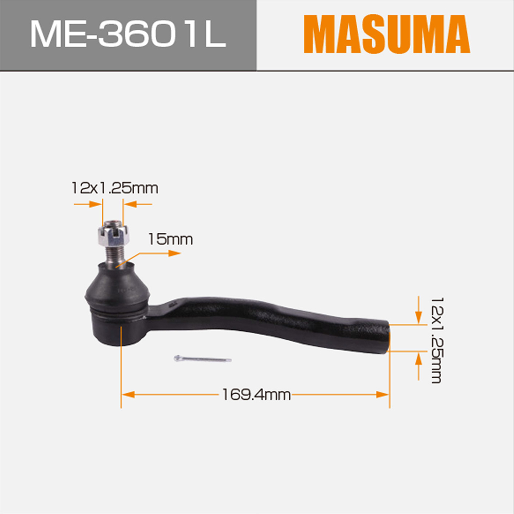 45047-59025 Steering Trailing Arm Tie Rod End for Toyota Echo Verso NCP12L by MASUMA