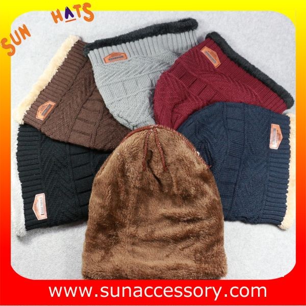 AK17018 Sun Accessory advertising winter knitted beanie hats for mens,Logo can be added