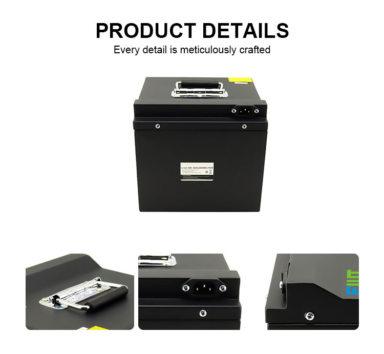 60V 40Ah Electric Motorcycle Lithium Ion Power Battery High Capacity