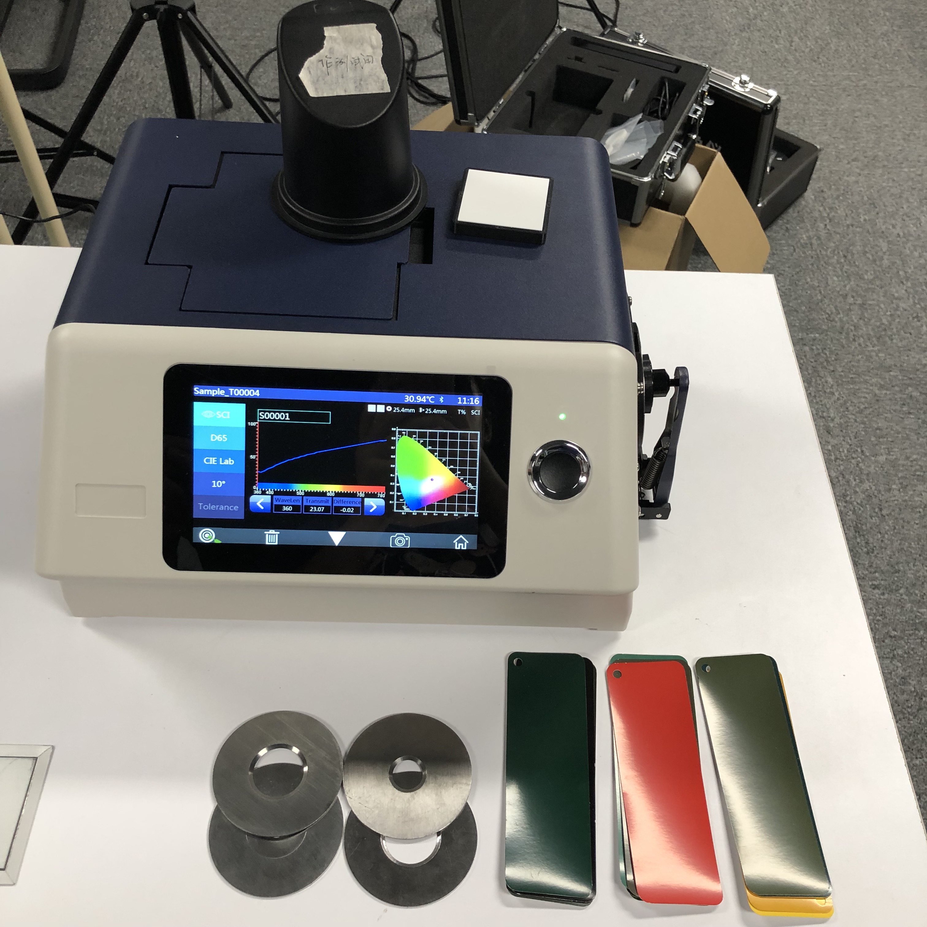 Benchtop Color Haze Meter Spectrophotometer 3nh YS6002 for colour x,y(colorimeter) parameter, Haze and Transmittance