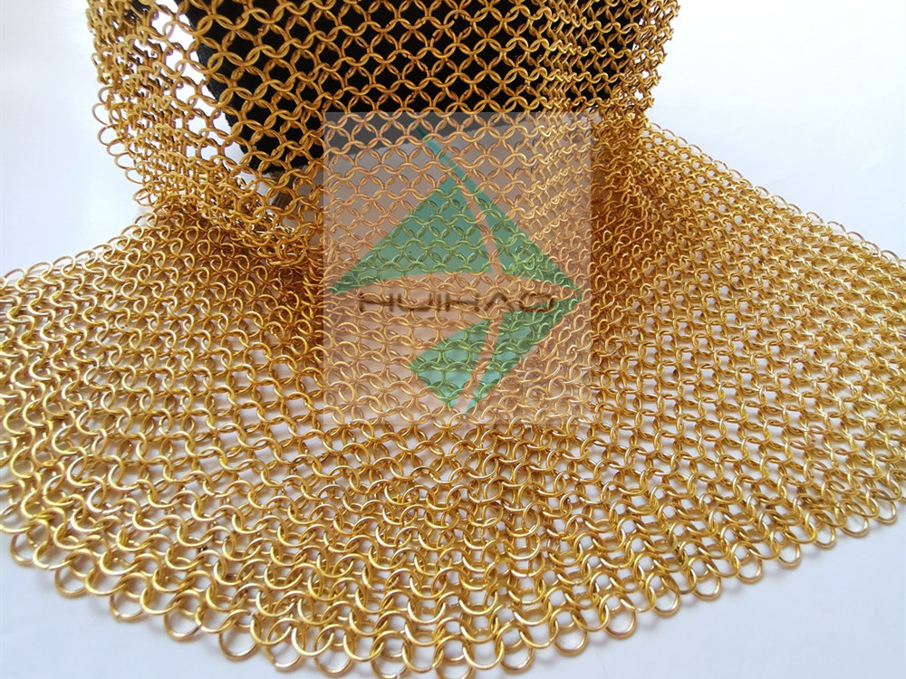 Round Ring Chainmail weave 1.2mm X 12mm Metal Ring Mesh Space Dividers