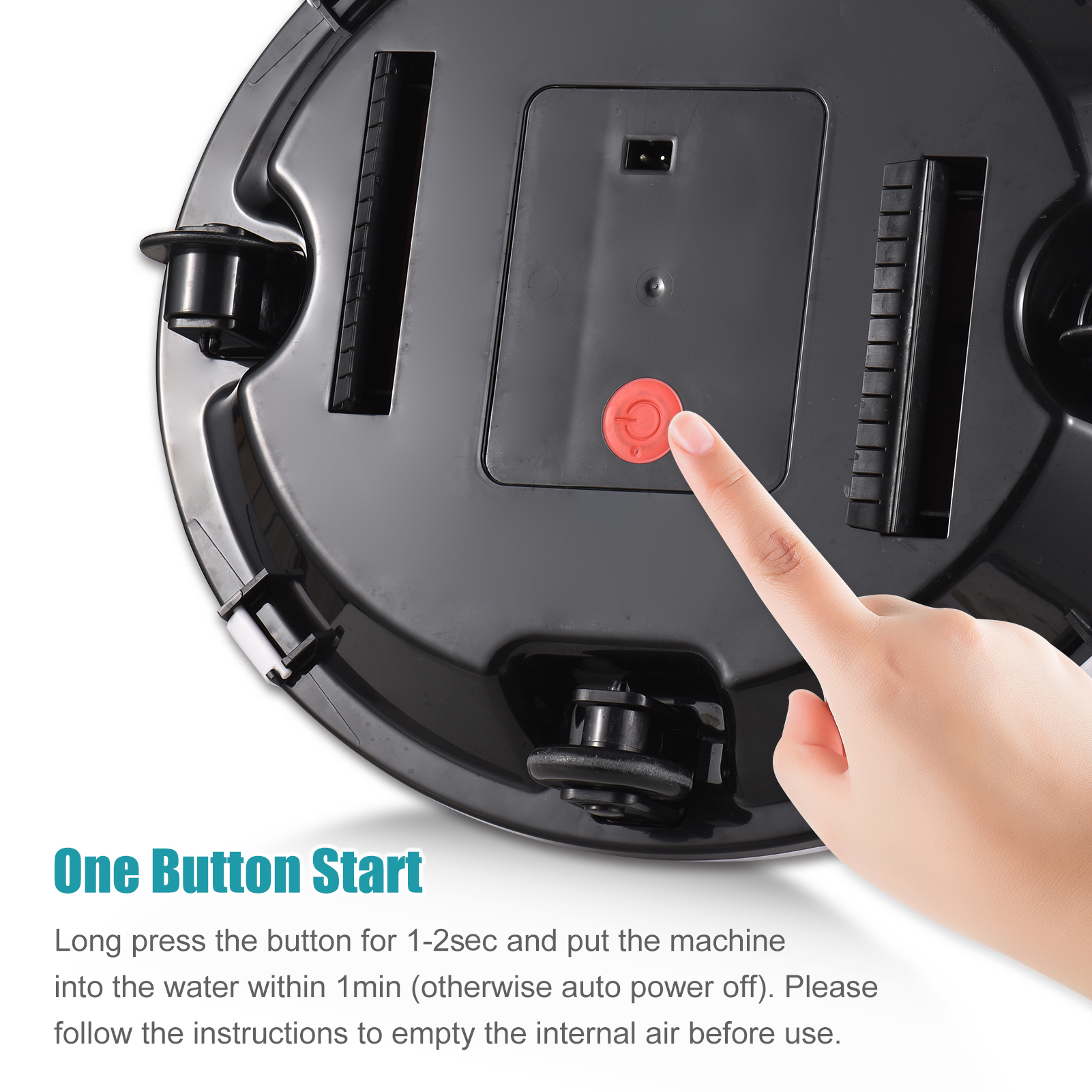 90 Mins Lasting 35W Cordless Vacuum Cleaner For Swimming Pool Robotic Pool Cleaner