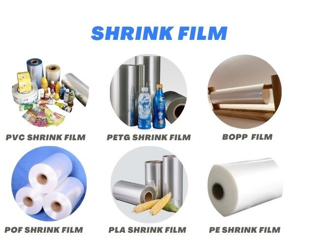 30-150um Shrink Wrap Roll , Polyolefin Heat Shrink Film For Bottle Label / Packaging