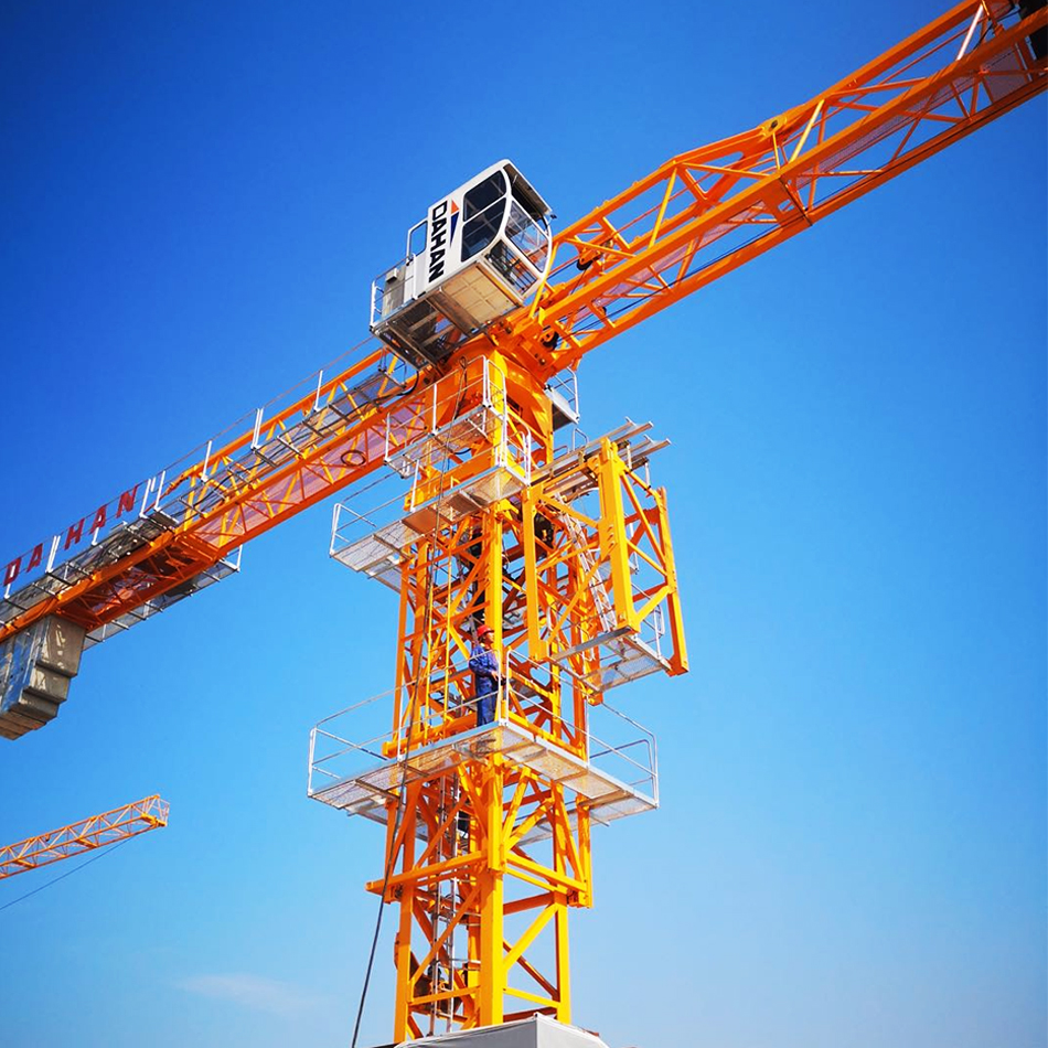 Video Technical Support Provided Tower Crane QTZ63 5610 For Construction 80 300 22kw