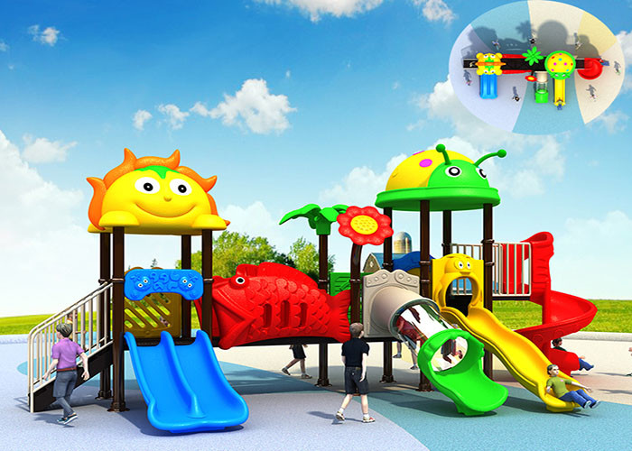 TUV Outdoor Adventure Playground Equipment , Childrens Outdoor Play Equipment