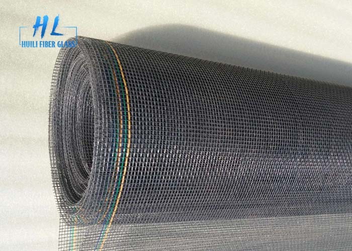 Plain Woven Fiberglass Fly Screen Mesh , Bending - Resistant Fiberglass Mosquito Net