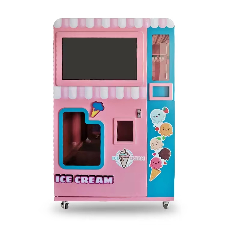 Automatic Soft Serve Ice Cream Vending Machine for 80-100g Cup Volume Commercial