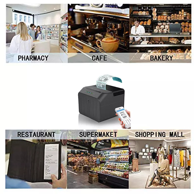 Receipt Barcode Printer Machine 58mm 2 Inch Bluetooth Thermal Printer