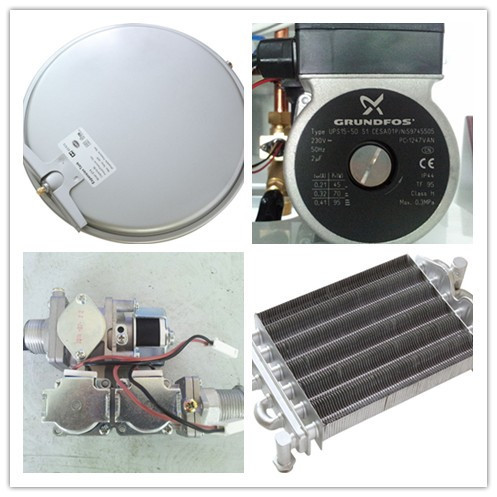 24KW Wall Hung Condensing Gas Boilers For Hot Water Premix Heat Exchanger