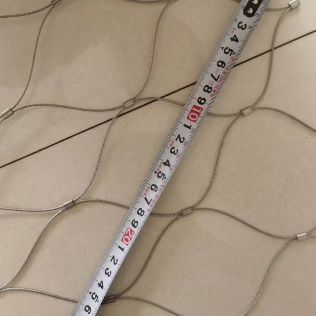 Customized Balustrade Cable Mesh Diamond Mesh Orientation for Customized In Width And Length