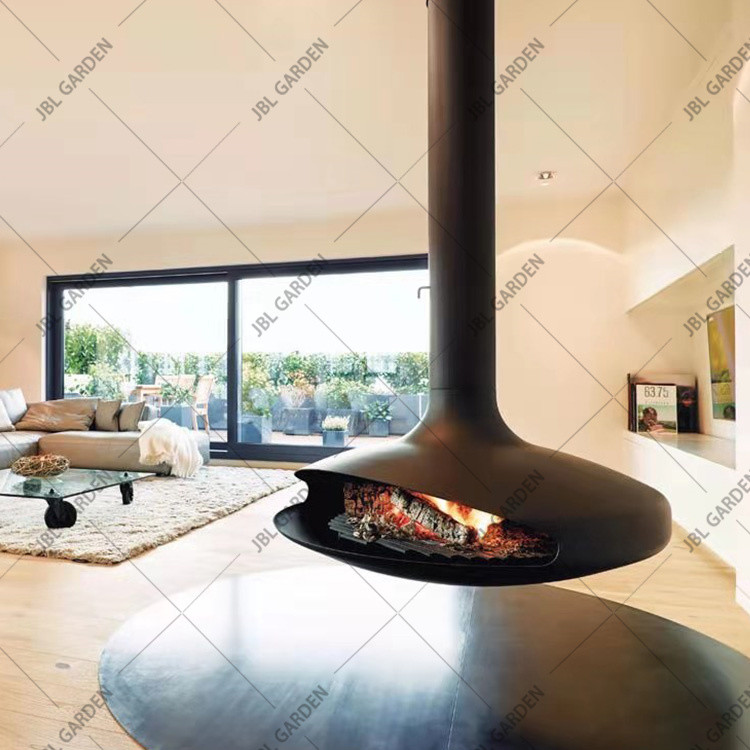 Indoor Suspended Modern Wood Burning Fire Pits Indoor Hanging Wood Stove