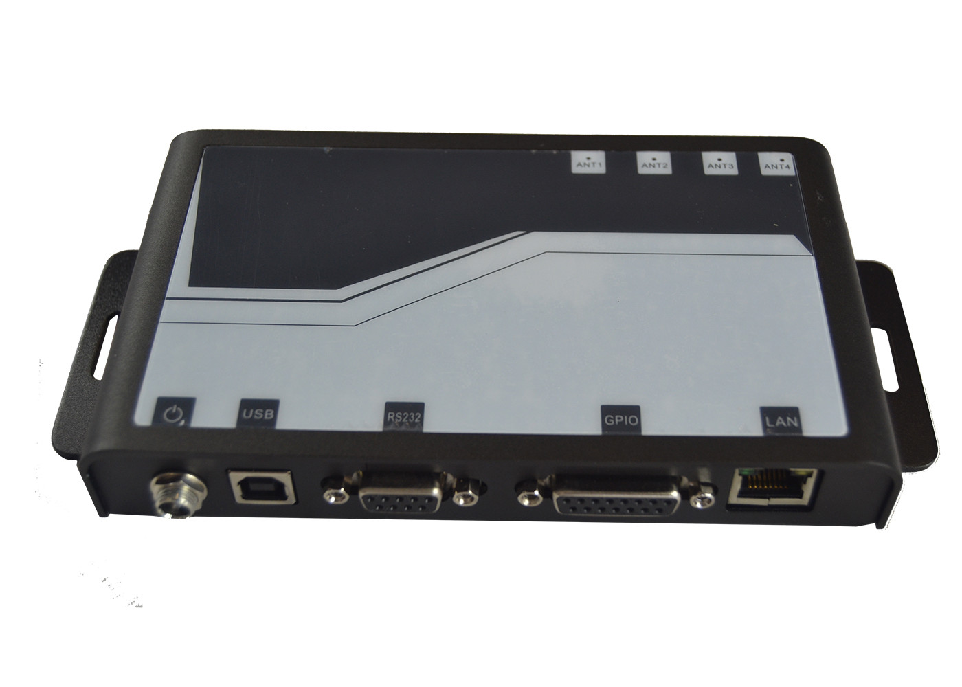 Black RFID Integrated Reader , RFID Network Reader With Relay