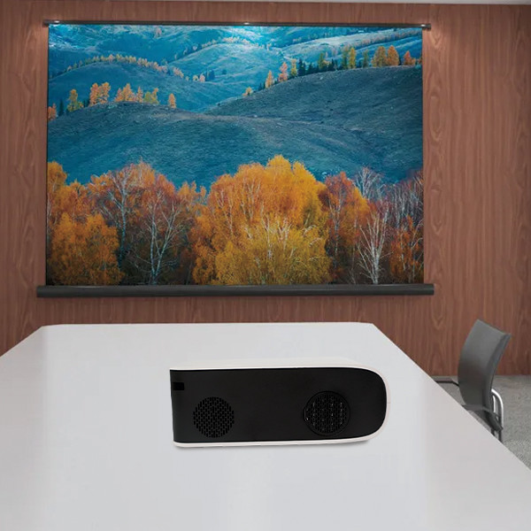 Business Education PL12 LCD LED Video Projector With 3.5mm Earphone