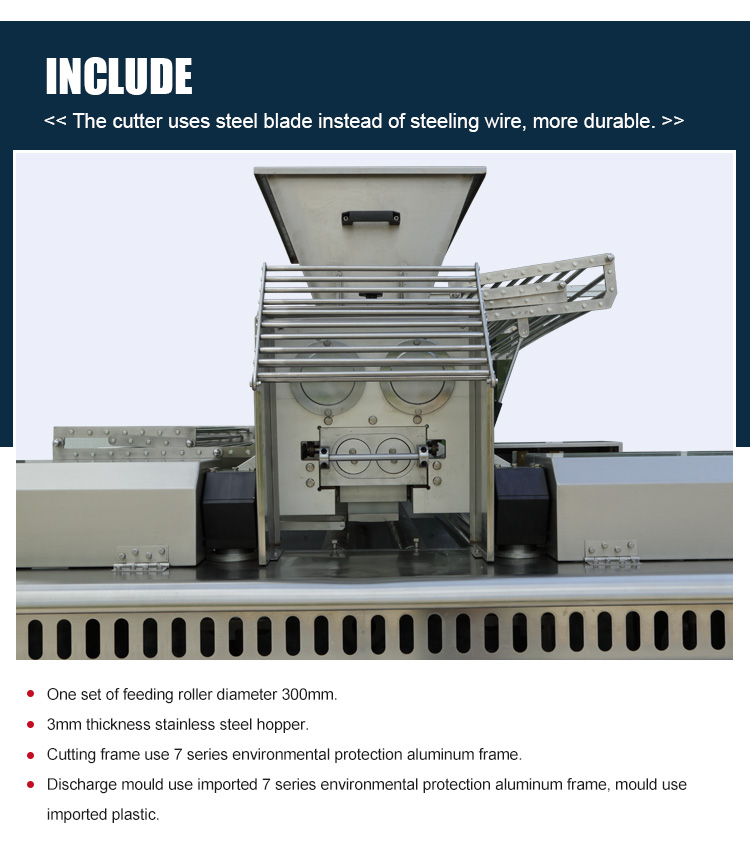 Customized Pastry Biscuit Wire Cutting Automatic Electric Dough Cutting Machine