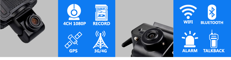 High Resolution 720P/1080P 4CH AHD MDVR 3G 4G GPS Wifi DASH CAM Car Mobile DVR for SCANIA