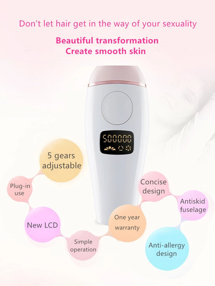 10 Minutes Full Body anti allergy Laser Hair Removal Handset