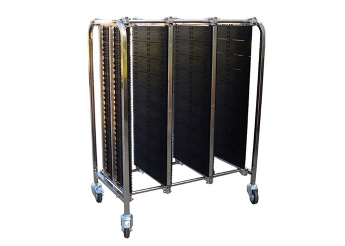 CE PCB Handling Equipment 3 Layers Anti Static 4 Wheels Moving SMT Turnover Cart 2