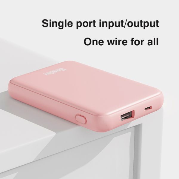 Slim Small Usb Mobile Power Banks Portable OEM Custom logo 5000mAh