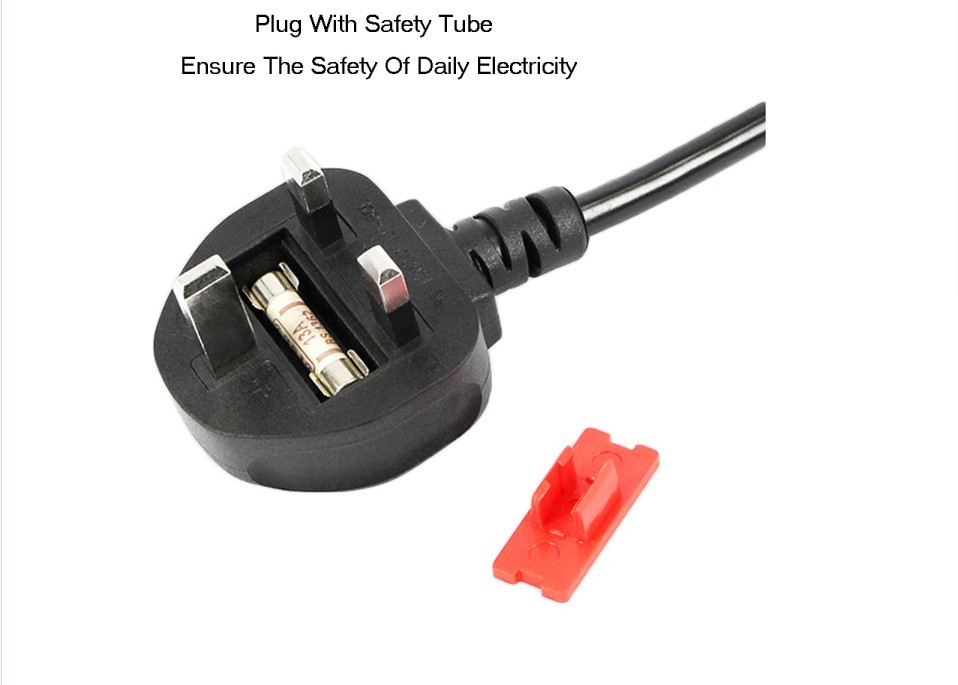 1.5m 3 Pin 2 Ac Power Cord Cable For Kettle Pc Computer BS 1363