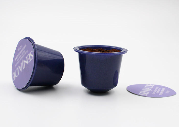 Mini Coffee Pod Capsules For Nespresso Milk Flavored Powder / Drink Powder Packing Capsules With Sealing Film