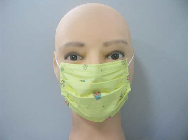14.5x9.5cm Disposable Kid Face Mask Nonwoven Cute Cartoon