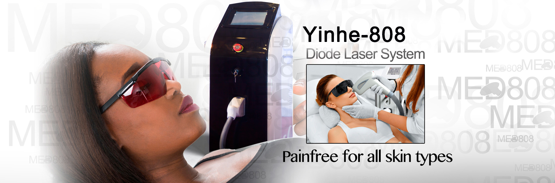 808 Diode Professional Laser Tattoo Removal Machine 110v Nd Yag