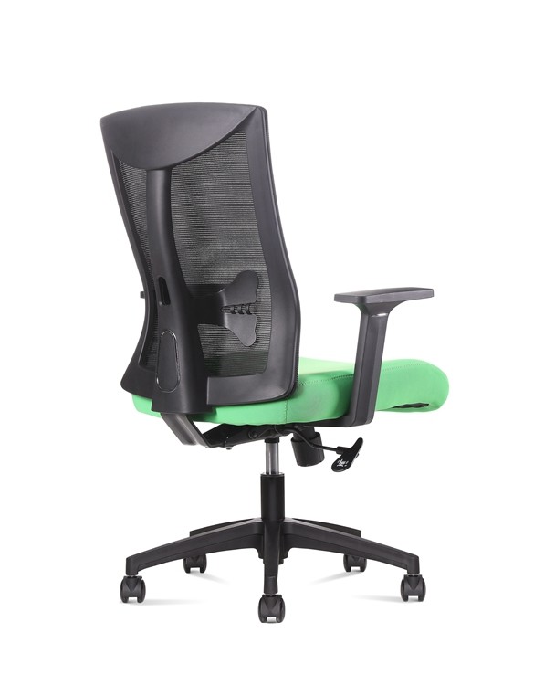 Conference High Back Ribbed Mesh Office Swivel Chair 120 Degree Backrest 0.175CBM