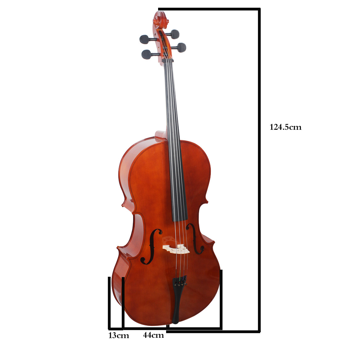 Student Basswood Plywood Cello (N-C-01) The back is also made of willow and poplar constansa music lover