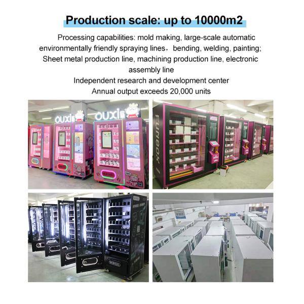 Customized Full Sticker Design Spiral 21.5 Inch Touch Screen Lashes Beauty Vending Machine