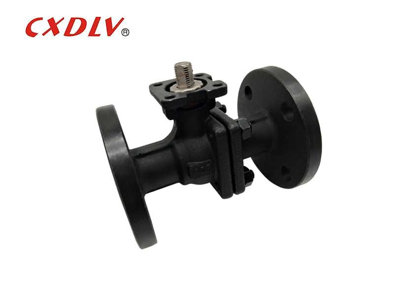 Carbon Steel Flanged Ball Valve with PTFE Seat Corrosive Medium