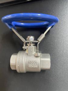 Buy cheap 2PC Stainless Steel Oval / Round Handle Thread Ball Valve with Shipping Cost Included product