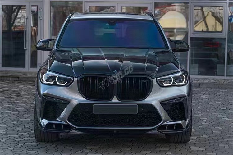 Auto Parts for BMW X5M F95 Carbon Fiber Body Kit X5M F95 Upgraded LD-style Front Shovel Diffuser Spoiler Body Kit