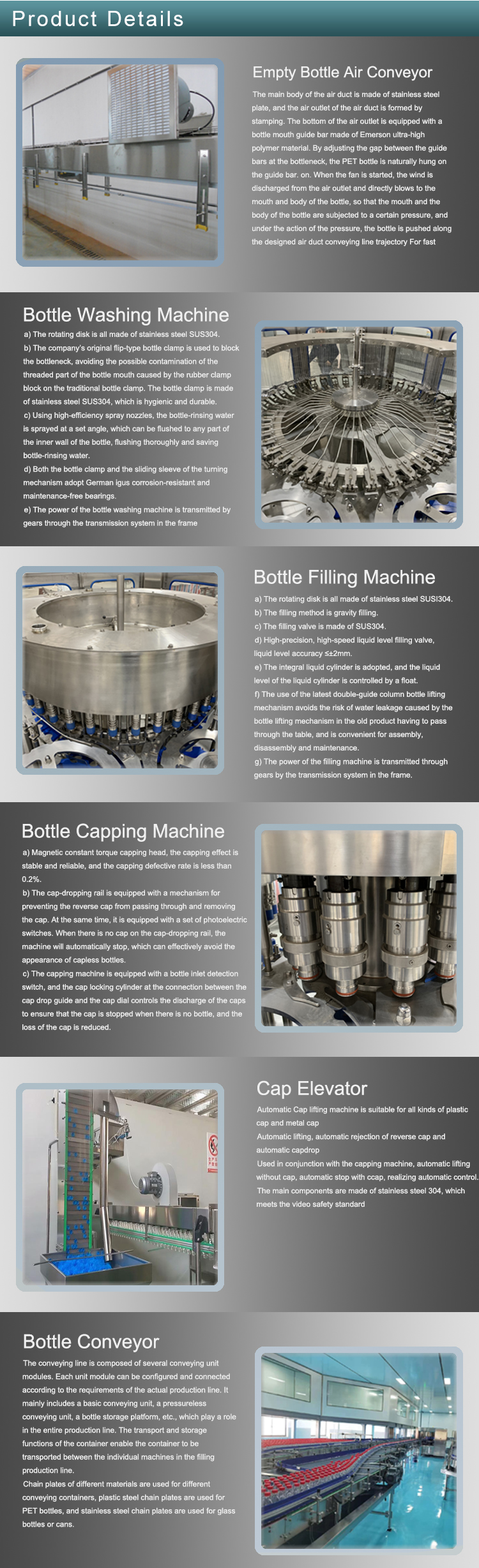 Siemens PLC Mineral Water Filling Machine SUS304 For Plastic Bottle 5000BPH