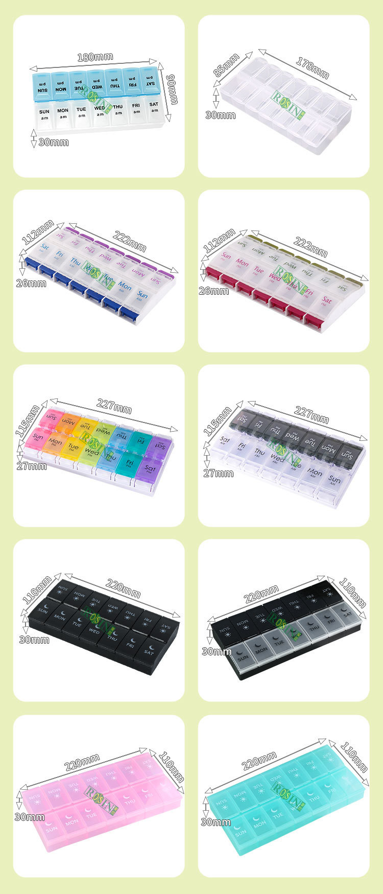 PVC Pharmacy Blister Packs Disposable Clamshell Pharmacy Pill Packs