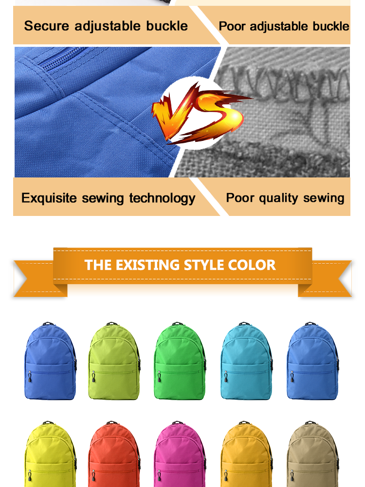High School Book Bags Secure Adjustable Buckle Exquisite Sewing Durable