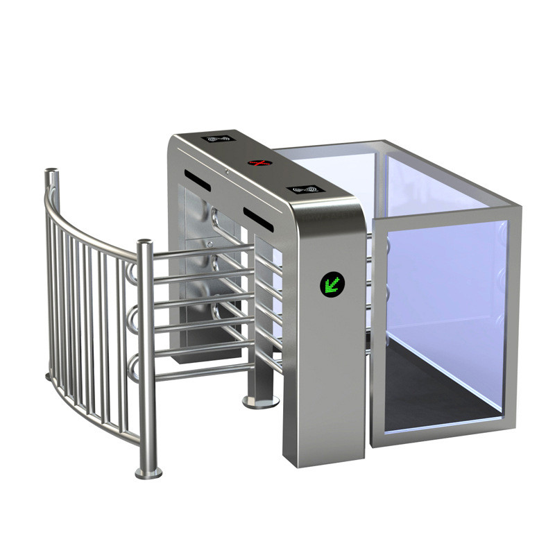 550mm Intelligent Turnstile Security Gates Two Lane Revolving Door