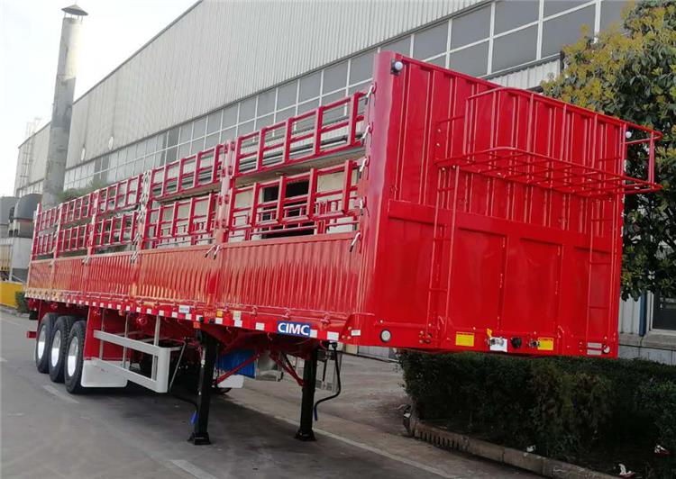 Tri Axle 50 Tonne Dry Cargo Storehouse Fence Semi Trailer
