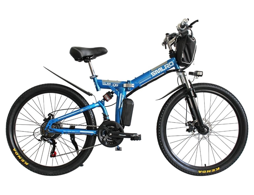 21 Speed Electric Folding Bike Lightweight ， MX300 Lithium Battery Ebike Fat 26