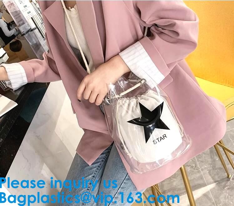 EVA Logo Printed Mini Tote Bag Fashion Plastic Lady's Shopping Hand Bag Custom Printed EVA Tote Bag, Bagease, Bagplastic